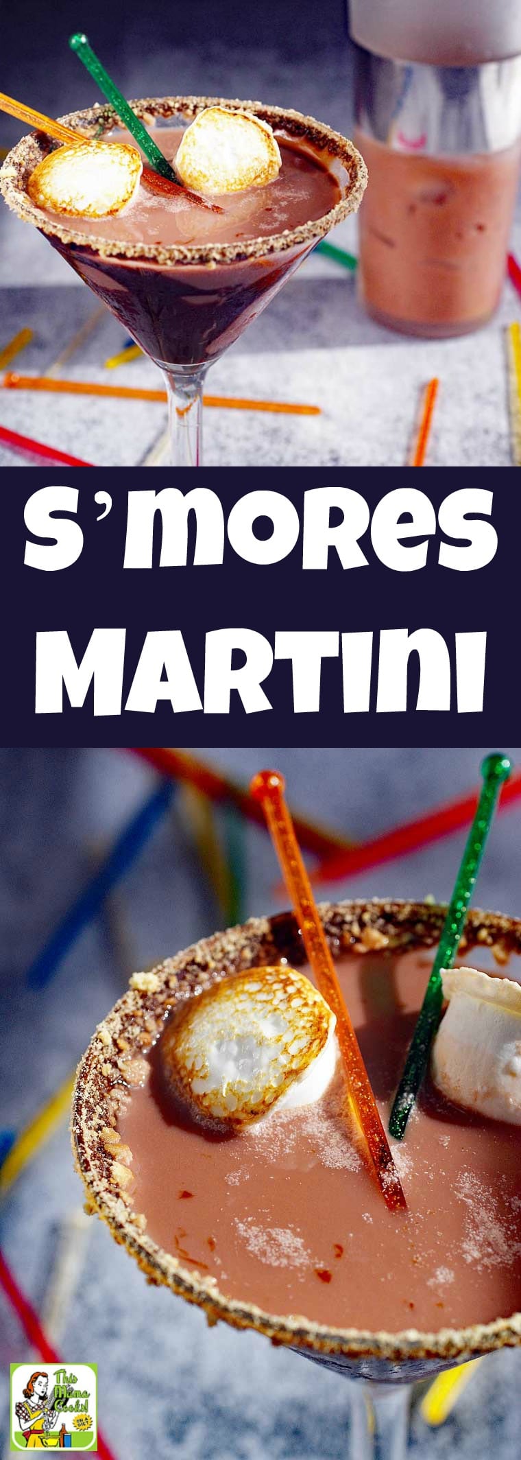 A S’mores Martini is a chocolate martini recipe that tastes like making s’mores and roasting marshmallows over a campfire. It's made with marshmallow vodka, chocolate coconut milk and is dairy free and gluten free. It's the ultimate chocolate martini cocktail drink for Christmas, New Year's Eve or Valentine's Day. #recipe #easy #recipeoftheday #glutenfree #drinks #cocktails #Christmas #NewYearsEve #chocolate #martini #cocktailrecipe #drinkrecipe #dairyfree #smores #vodka #vodkacocktail
