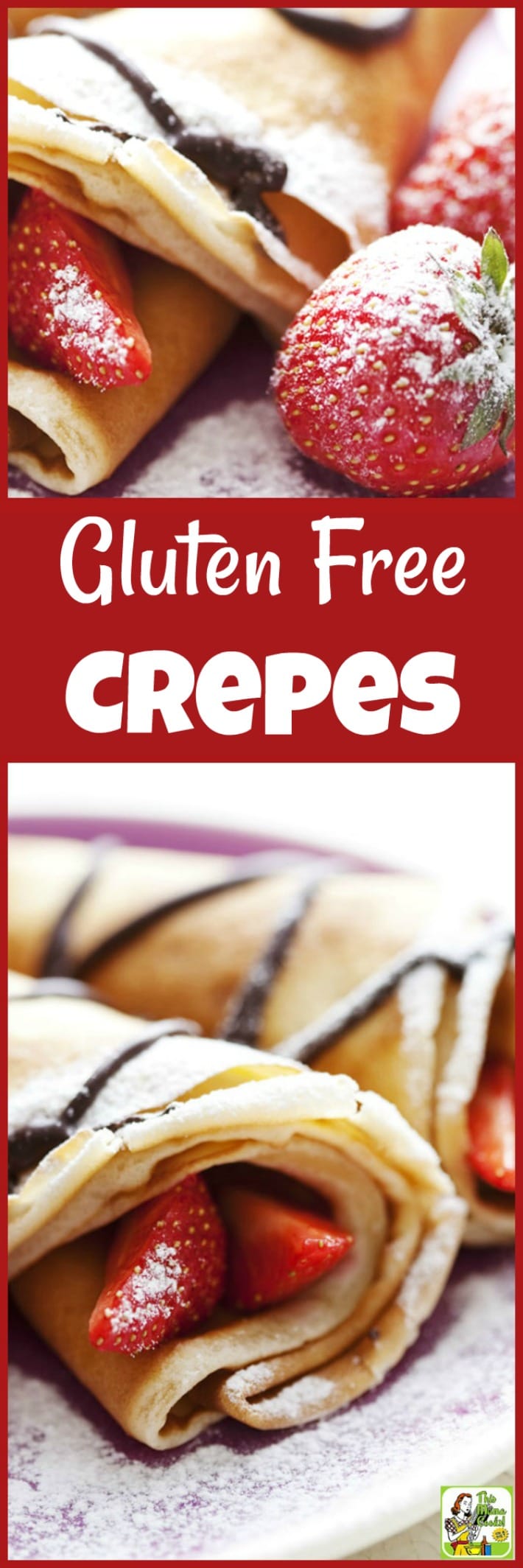 Serve Gluten Free Crepes for Valentine's Day, Pancake Tuesday or Mother's Day. It's also a paleo crepe recipe with a few substitutions. #pancaketuesday #recipes #recipeoftheday #healthyrecipes #easyrecipe #easyrecipe #breakfast #brunch #dessert #dessertrecipes #crepes #pancakes #pancakerecipes #pancakesfromscratch #pancakeday #crepesrecipe