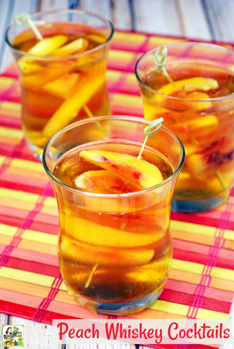 Peach Whiskey Cocktail | This Mama Cooks! On a Diet™