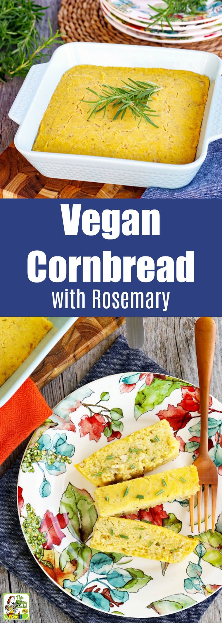 Vegan Cornbread Recipe with Rosemary