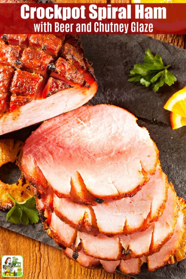Crockpot Spiral Ham Recipe with Beer and Chutney Glaze