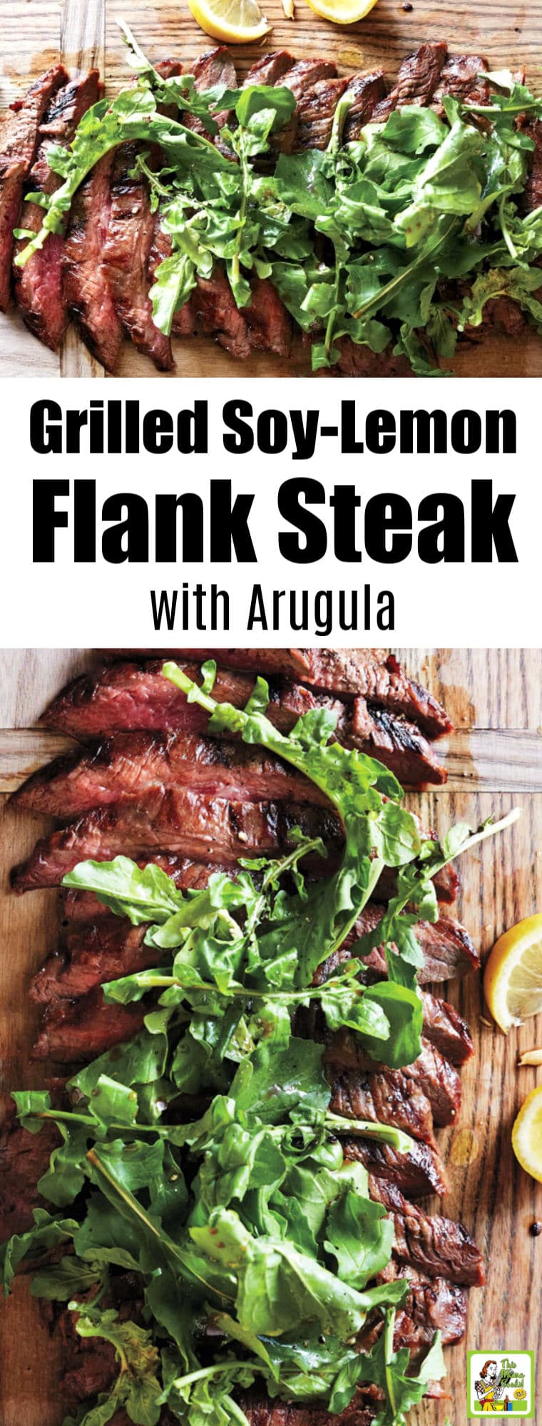 Grilled Soy-Lemon Flank Steak with Arugula Recipe