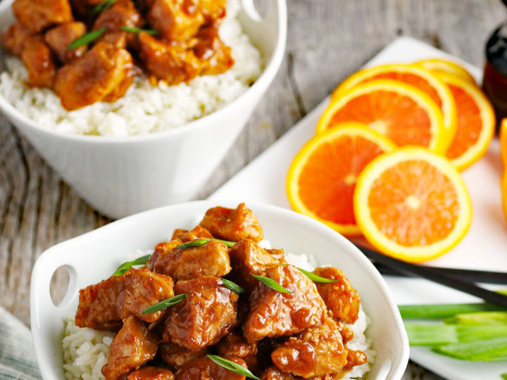 Orange chicken in instapot sale