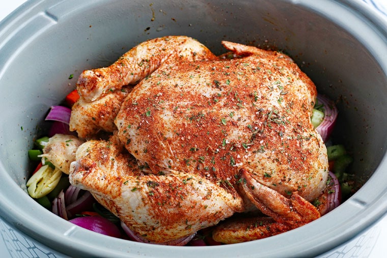 Crockpot Whole Chicken This Mama Cooks! On a Diet