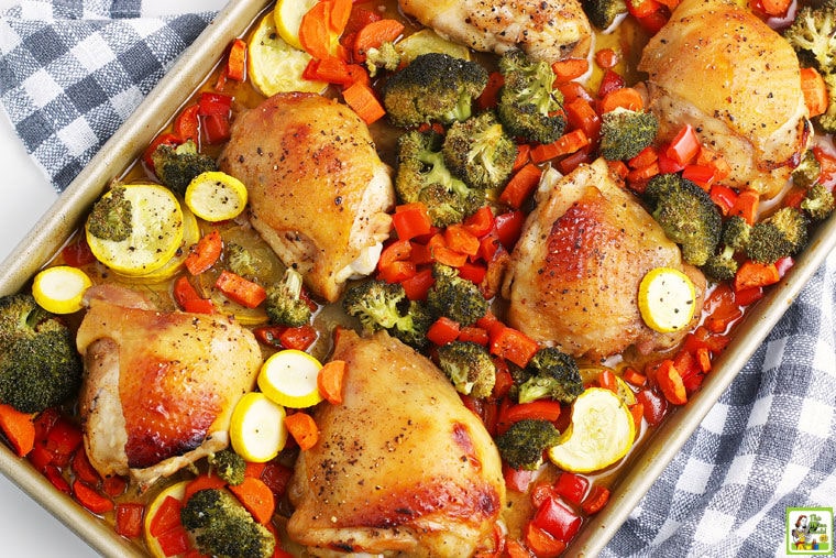 Sheet Pan Chicken Thighs Recipe.