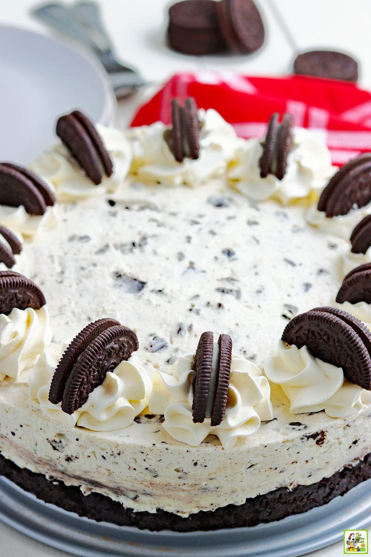 The Best No Bake Oreo Cheesecake | This Mama Cooks! On a Diet